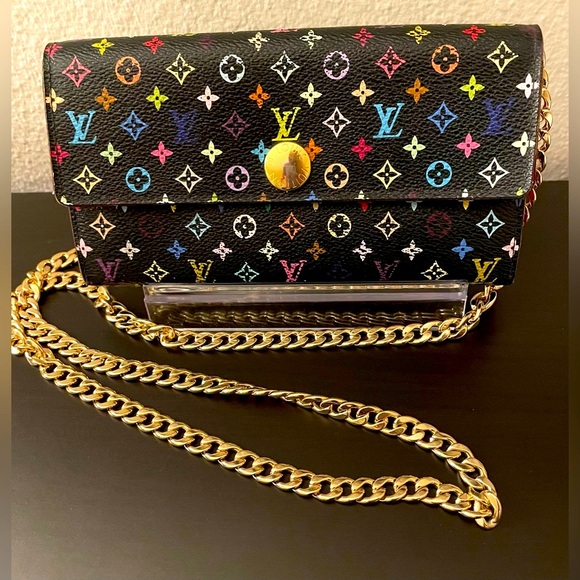 Louis Vuitton Murakami black Sarah wallet - Picture 7 of 15